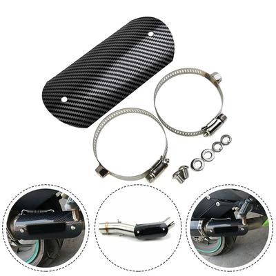 Accessoires Uitlaat Hitteschild Carbon Stijl Middenpijp