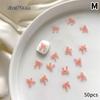 50ks Pryskyřice Bow Charm Bulk Mix Velikost 3D stuha Bowkont Mini Kawaii Nail Art Příslušenství Diy Roztomilé ozdoby na nehty