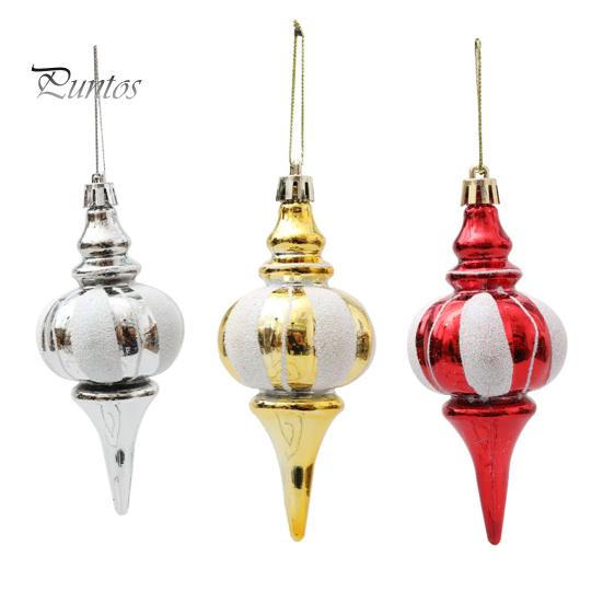 Set pandantiv cu tărtăcuță de Crăciun 4 buc. Decorațiuni festive pentru copac din plastic Pandantive pentru atmosferă colorată de vacanță