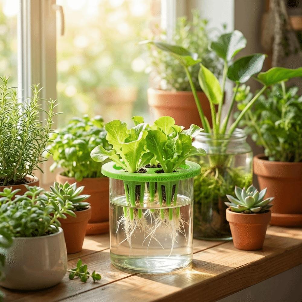 20PCS Plastic Hydroponic Seedling Pots 3 Holes Hydroponic Basket Grow Pots  Aerated Root Growth