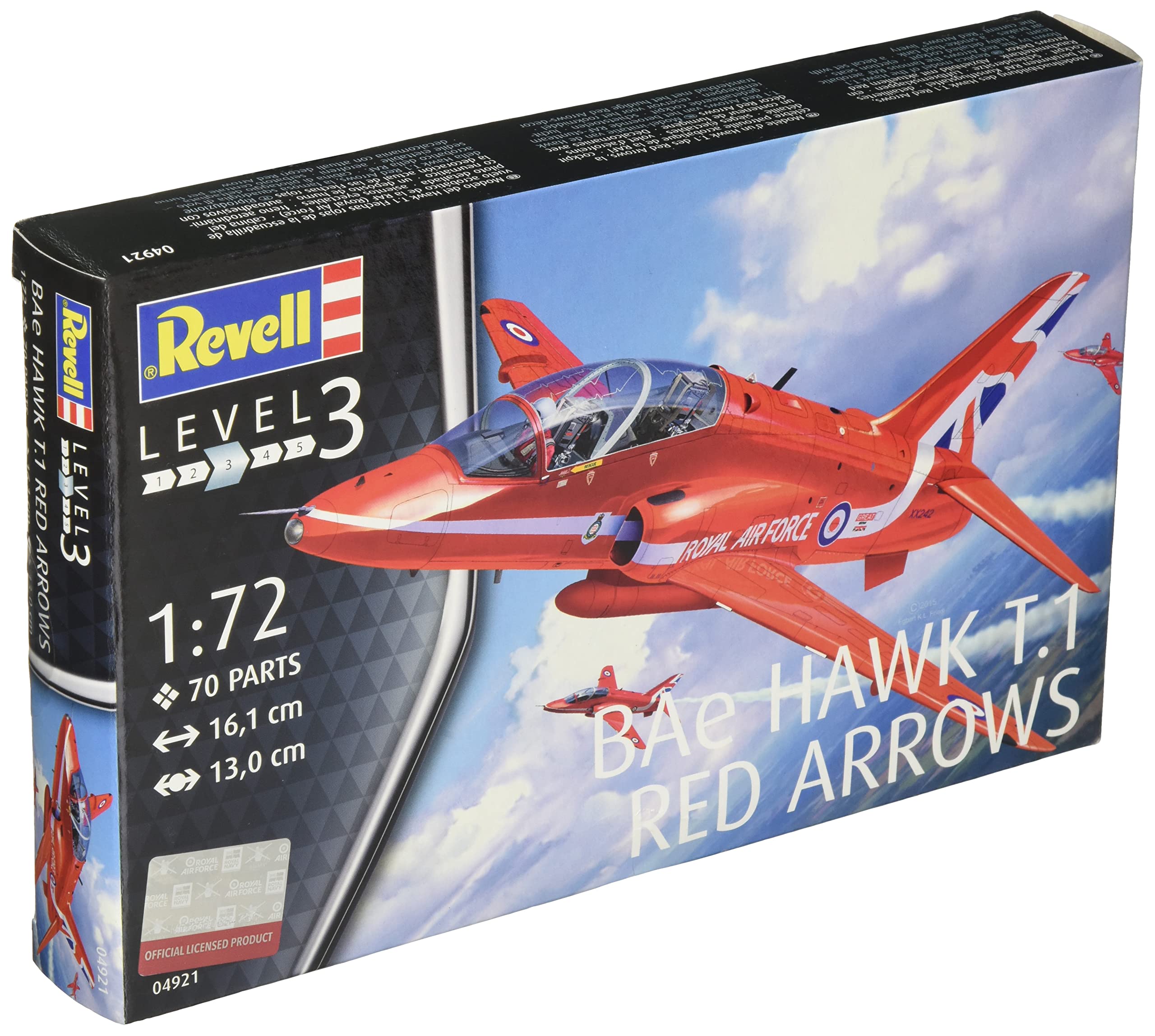 

German Level Bae Hawk Red Arrow Plastic Model 1/72 T.1 красный