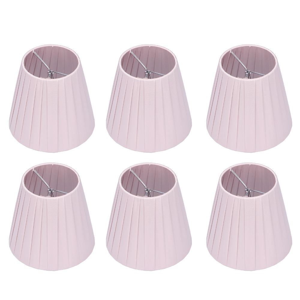 

6PCS Fabric Cloth Lampshade Clip On Design Wall Lamp Shade Chandelier Replacement