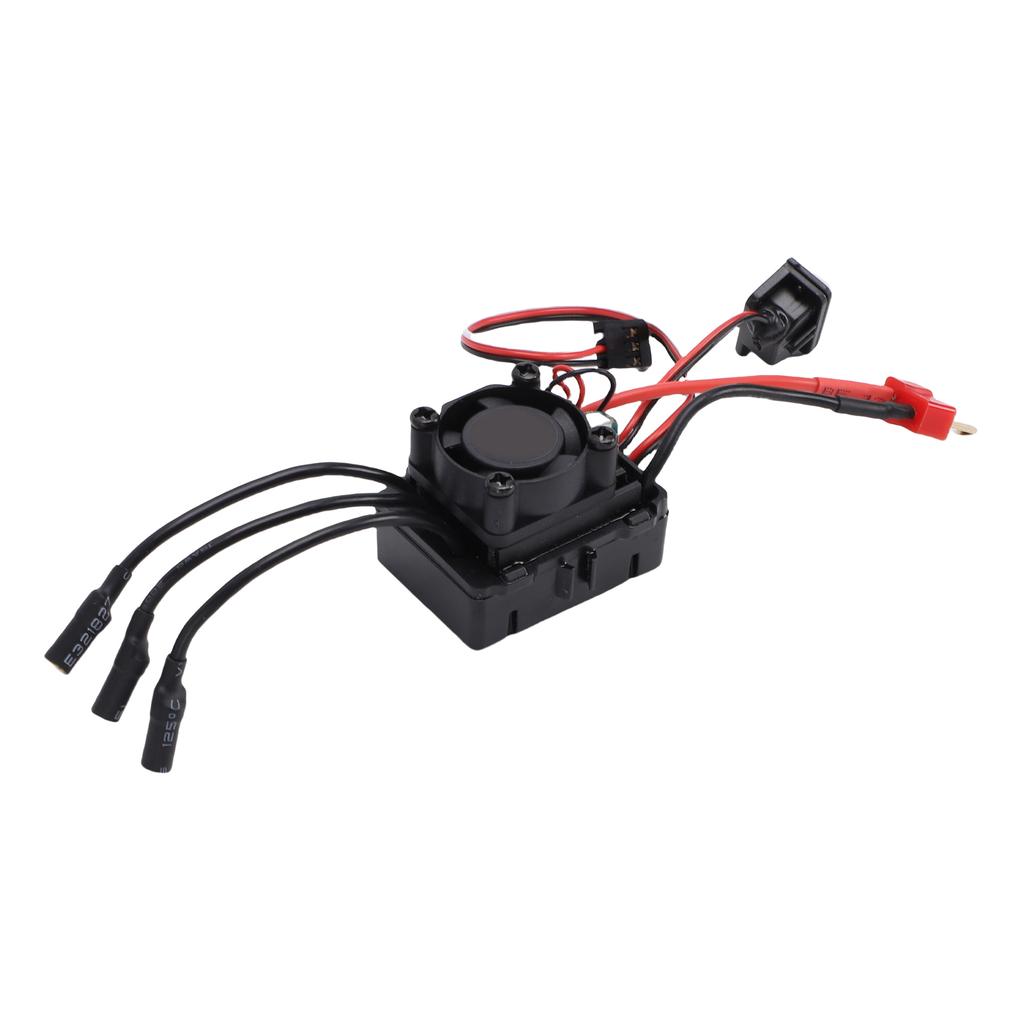 35A Brushless ESC for 1Celsius16 1Celsius14 RC Car, with Cooling Fan, Waterproof Rugged Design,  CelsiusNiMH Cutout, 120A Burst Current for Motors