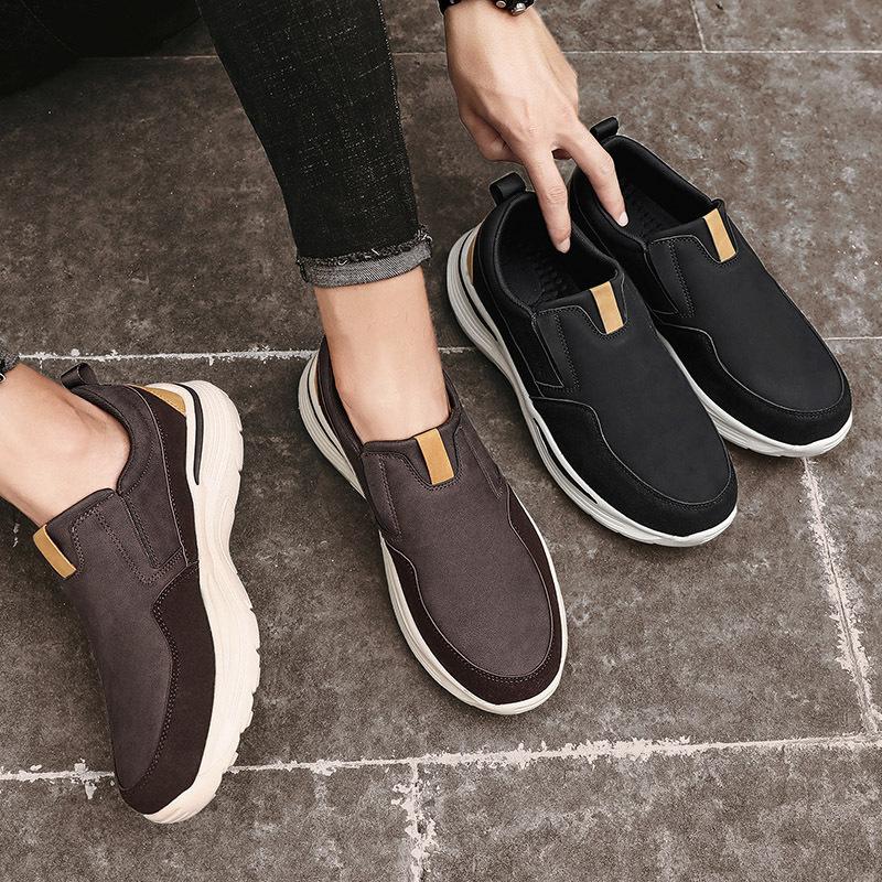 Canvas shoes casual leather cloth shoes lazy large size cloth shoes
