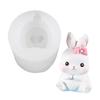 Cute Rabbit Silicone Mold Diy Fudge Baking Little White Rabbit Mousse Cake Mold