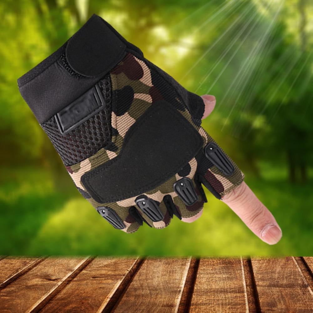 

New men s and women s half-finger gloves field outdoor protection wear-resistant sports racing thin cycling non-slip gloves One size чорний