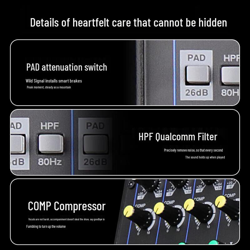 SAST G65 12-Channel Audio Mixer CN plug (adapter included)