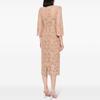 Spring/Summer 2025 European & American Star Fashion Beaded Diamond Long Sleeve Slim Lace Dress