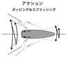 Hydro Popper 90mm Mackerel YO-ZURI Lure, BM, Weight 25g, R1151-BM-Blue