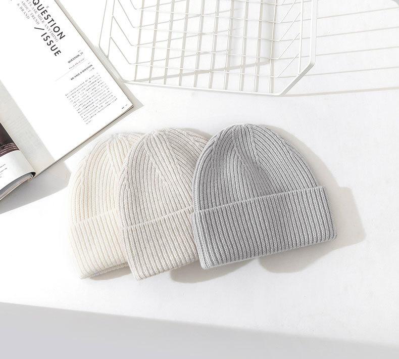 Premium 100 Wool Unisex Elegant Beanie for Beach & Business Travel Common Low MOQ