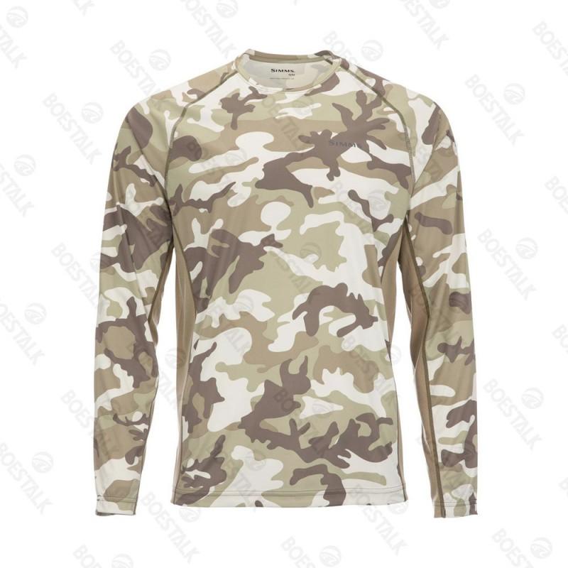 Mens Quick-Dry UV Protection Fishing T-Shirt Long Sleeve Crew Neck Outdoor Angling Summer Wear