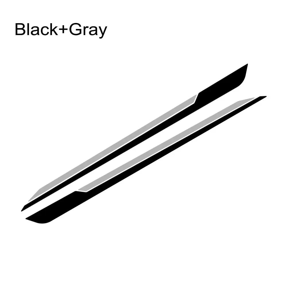 2PCS Car Long Striped Door Side Skirts Stickers Car Vinyl Decals Car Body Decoration Stickers Accessories For Skoda Fabia MK3