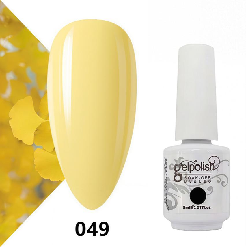 Amber Gel Polish Set: Gel Polish Manicure Kit with Whitening, Base Coat, and Sealer.
