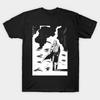 Herren Schwarzes Print-T-Shirt John Constantine No-Cut Transferpapier Druck Baumwoll-T-Shirt
