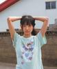 RONRON Betty Boop Fairy Heart Applique Basic Fit T Shirt Mint