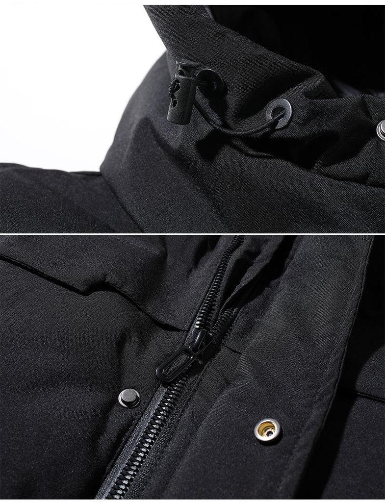 Herren Winter Kapuzenjacke Dicke Baumwolle - Grenzüberschreitender Stil, Große Größen, Warm & Stilvoll