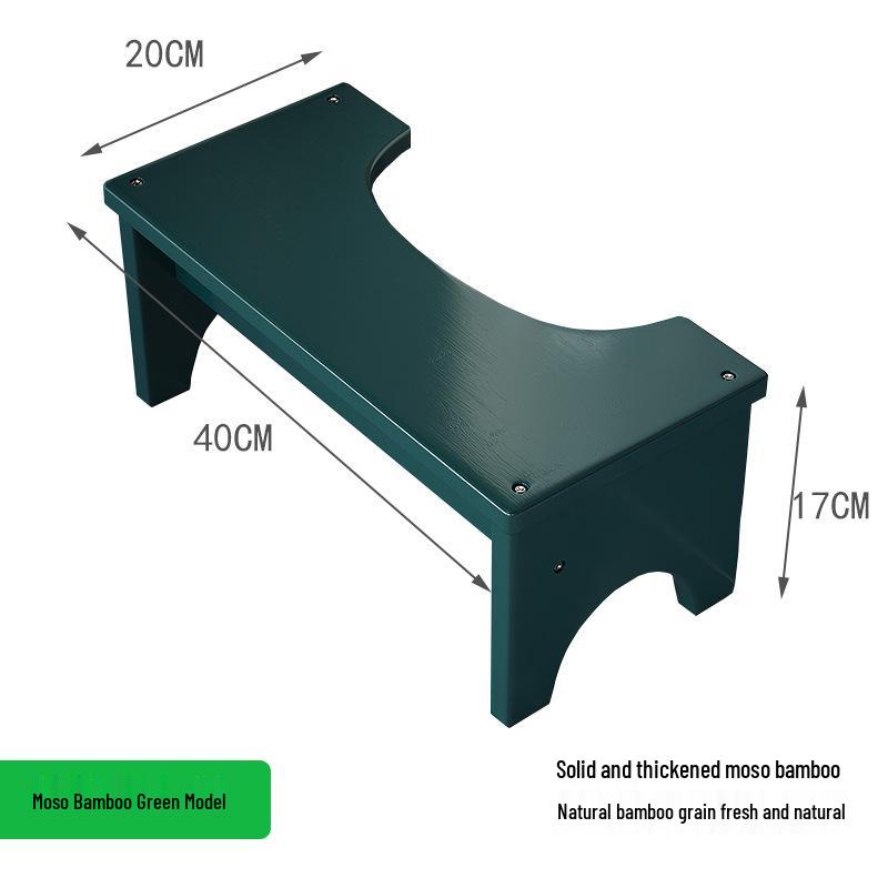 Taburet din lemn masiv pentru toaletă, pentru o postură îmbunătățită