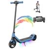 Çocuk Elektrikli Scooter Yaş 8-12, 16 KM Menzil, Maksimum Hız 16KM/S, Renkli Ortam Aydınlatmalı 6.5" Ultra Hafif Çocuk Elektrikli Scooter
