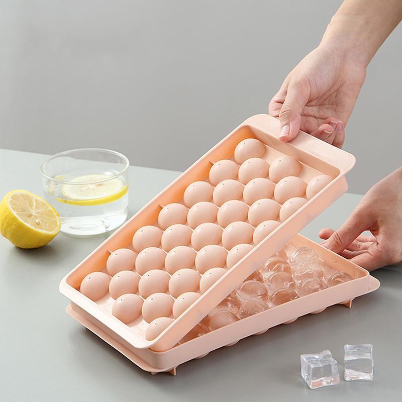 Round Ice Cube Tray Creative Hockey Ball Maker Round Whiskey Sphere Mold Silicone Diy Mould Home Kitchen Tools