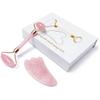 Rose Quartz Gouache Scraper Face Massage Roller Gua Sha Scraper Set Natural Jade Stone Jade Roller Massager For Face Box