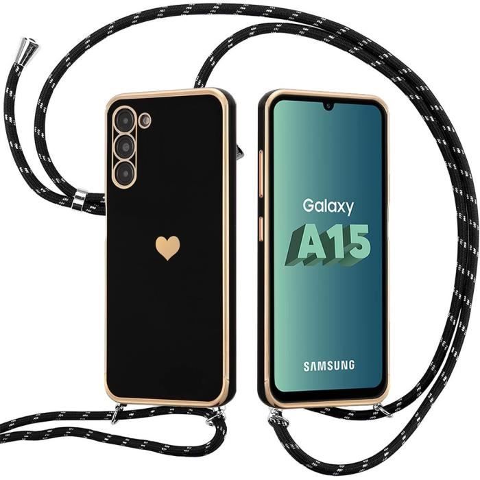 Pouzdro - Samsung - Galaxy A15 - Černé - Tekutý silikon - Ochrana proti nárazu