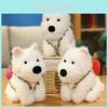 West Highland Dog Plush Doll With Pp Cotton Filling For Childrens Gift And Cuddly Decor