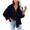 Women's Casual Solid Color Lapel Long Sleeve Corduroy  Jacket