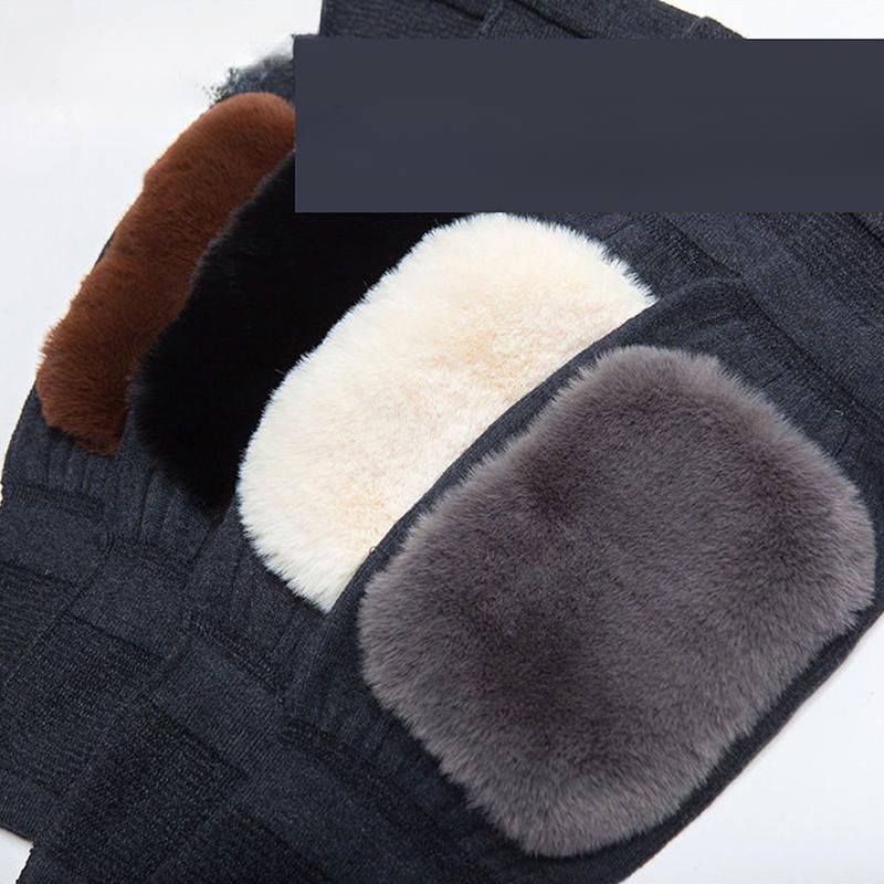 Kuschelige Winter-Kniebandagen-Ärmel - Thermische Wollunterstützung für Männer und Frauen, Knieschoner