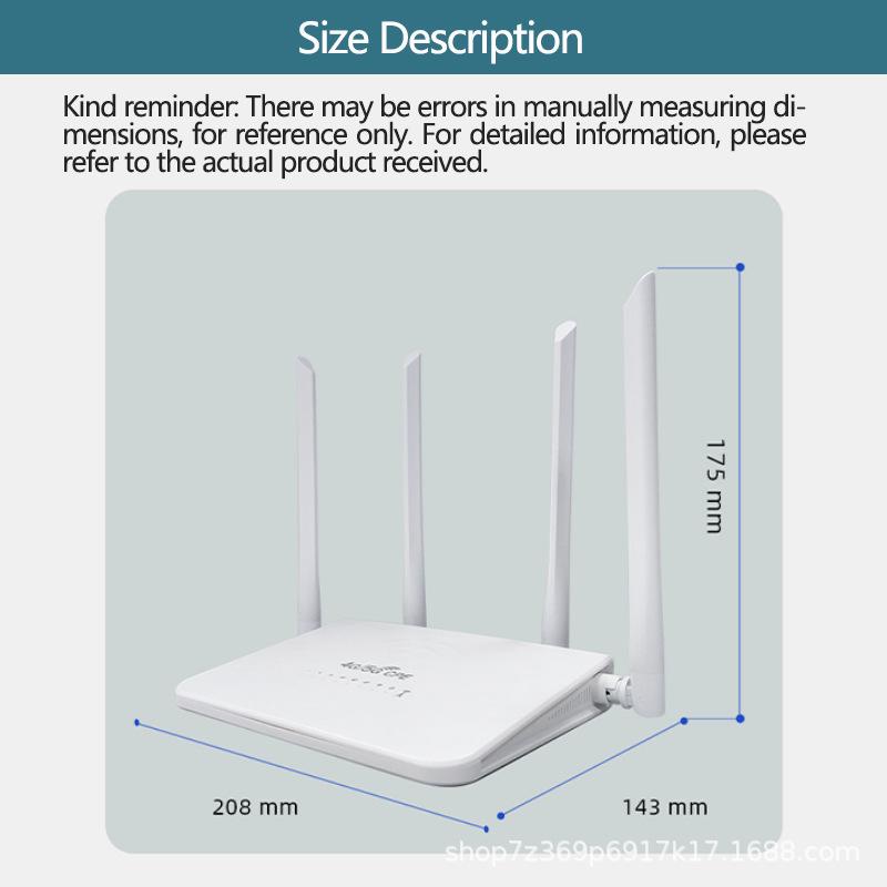 Dual-Band 4G SIM Card Router, 300M Wireless Mobile WiFi for Southeast Asia, Africa, Europe - Model R103