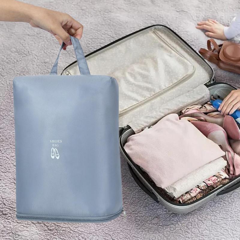 Shoe Bags for Travel Foldable Waterproof Shoe Pouches Organizer Lightweight Oxford Cloth Pouch with Large Capacity for Traveling