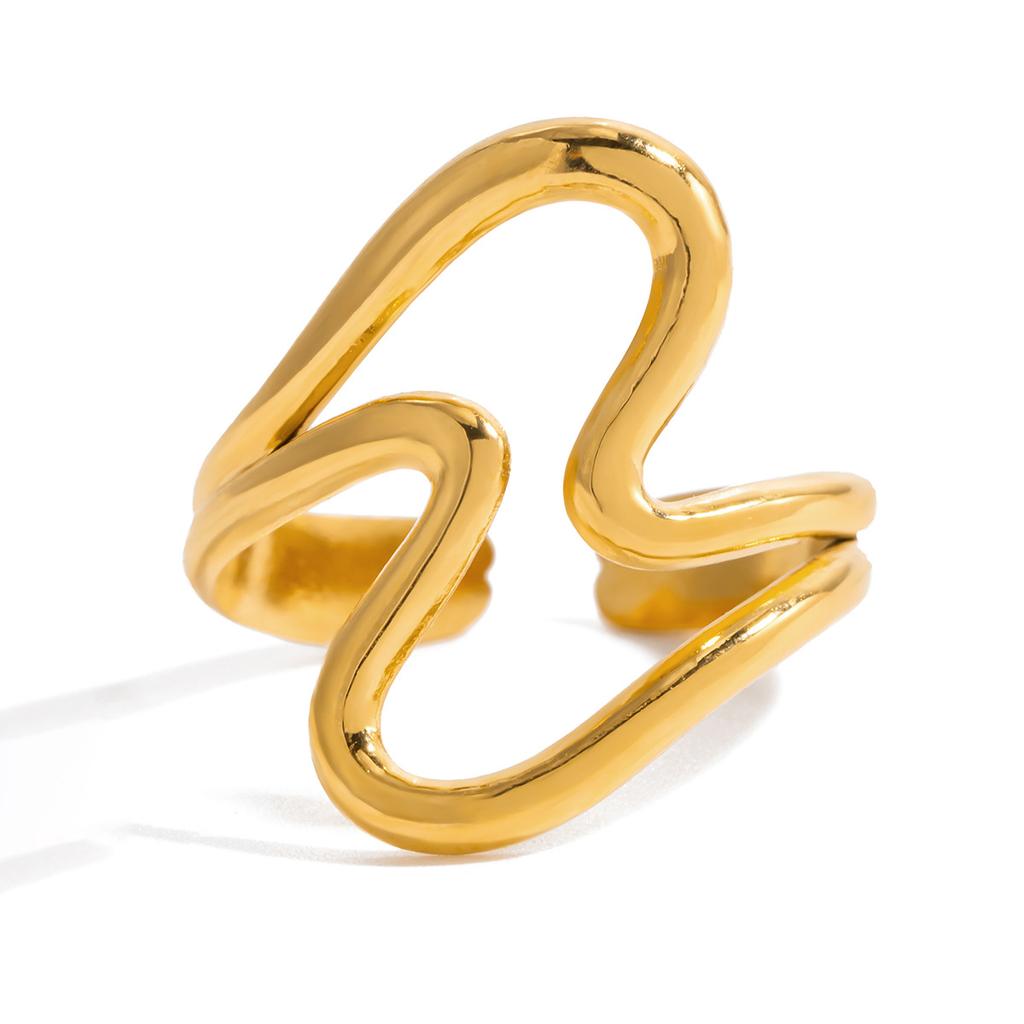 Design line ring non-fading bracelet 18k gold jewelry