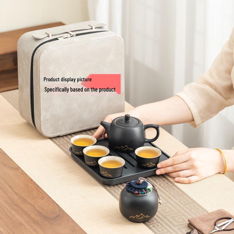 Chaxun Black Pottery Kung Fu Tea Set