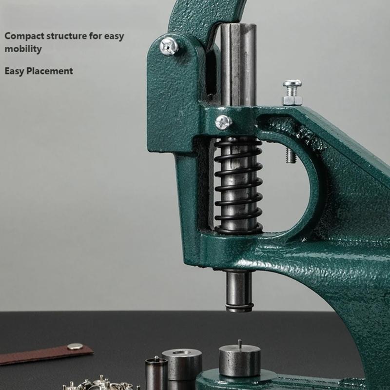 Heavy Duty Iron Eyelet Grommet Press Manual Eyelet Press Machine For Leathercraft Belt Wallet Clothing Sewing Project B03E