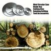 6pcs High-Speed Steel Mini Saw Blade Set For Wood, Plastic & Metal - Durable Stainless Steel With Mandrel Included