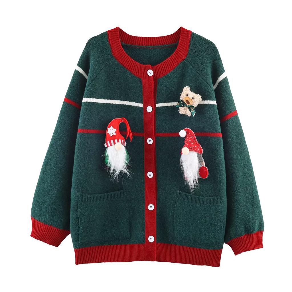European and American Style, New Women's Clothing, Foreign Style, Fashionable, Casual, Versatile Fashion, Christmas Cardigan