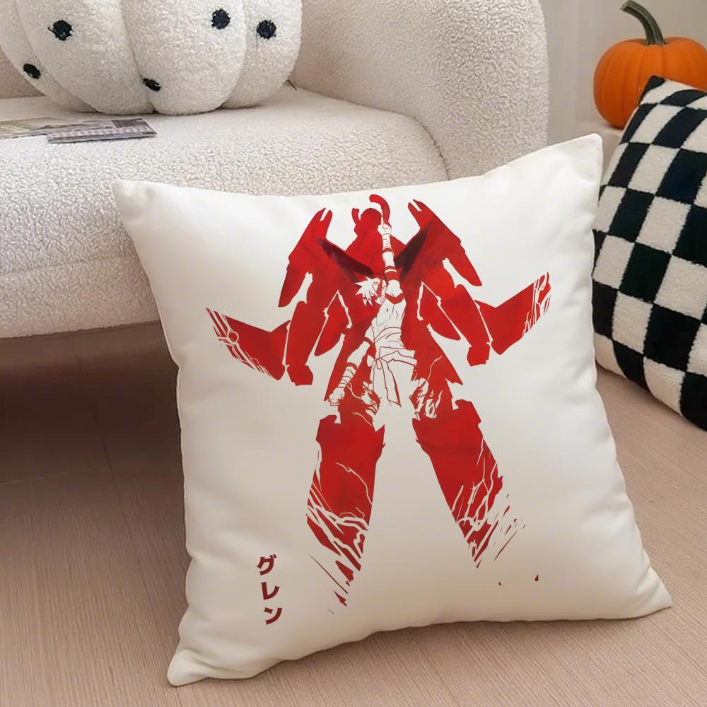Ttengen Toppa Anime Cushion Cover Throw Pillow Cover Hidden Button Durable Polyester Chair Cushion
