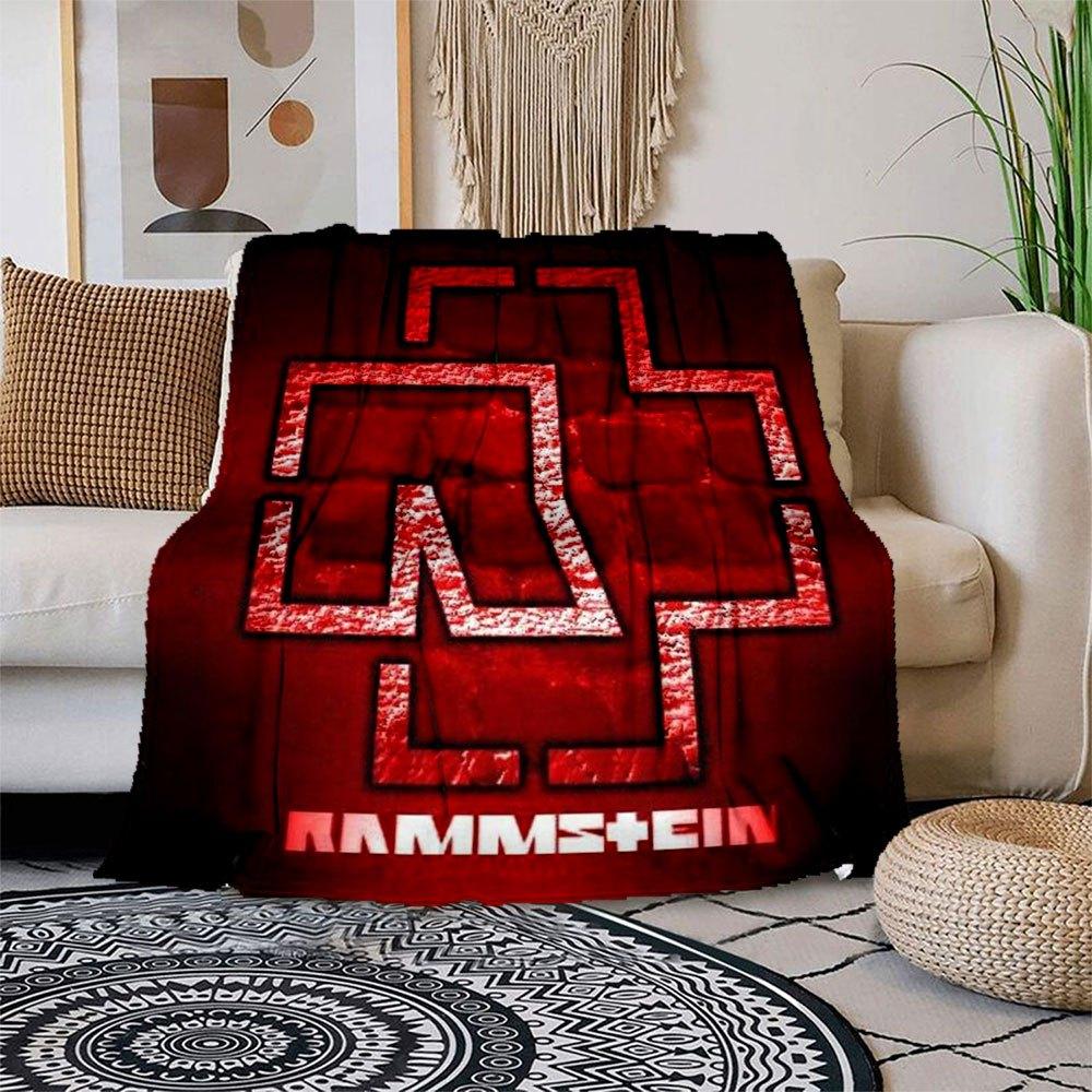 

Rammstein Logo T-Shirt Men s Women s Unisex Fit Black Red WhiteBlanket Flannel Throw Blanket for Sofa, Bed, Travel, Camping, Office, Couch, 150x180cm