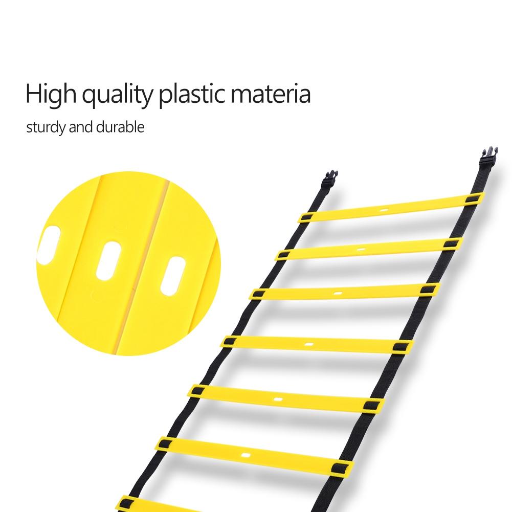 4M 8 Rung Extended Plastic Agility Ladder for Soccer Football Fitness Feet Speed Training