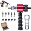 Upgrade M3-M8/M10 Electric Rivet, Gun Adapter Kit, Metal Rivet Gun Adapter for Drill, Quick Change Blind Riveter Insert