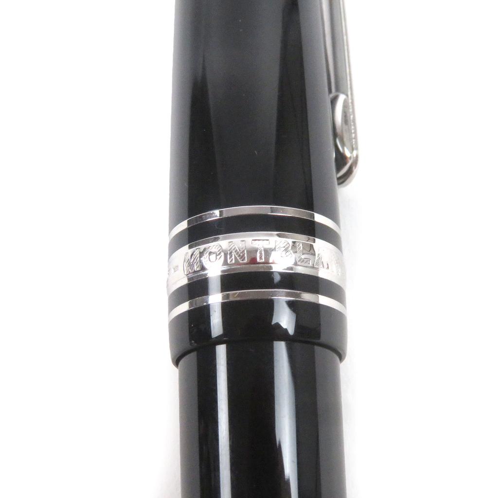 Great MONTBLANC Fountain Pen Meisterstück 145 Pix Classic Platinum Line Cap Type Used