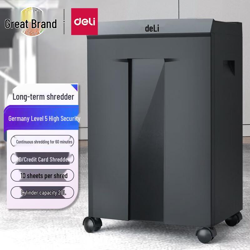 

Deli P-5 High Security Automatic Paper Shredder CN plug (adapter included)
