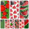Watermelon Summer Fruit For iPhone 17 Air 16 15 14 Plus 13 Mini 12 11 Pro Max Phone Case 16E 7 Print 8 SE Fundas Cover Soft Coqu