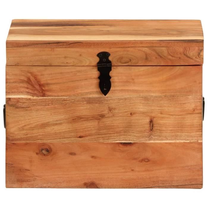 VidaXL Boîte de rangement 39x28x31 cm Bois massif d'acacia 338482