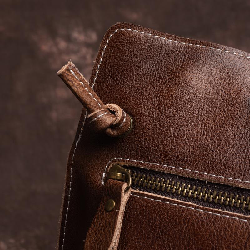 Top Selling Upgraded Cowhide Women's Bag, Handmade Vegetable Tanned Leather Small Bag, Women's Tree Cream Leather Retro Soft Shoulder Bag SG018