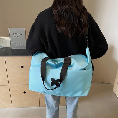 Large Capacity Travel Bag Leisure Fitness Bag Dry Wet Separation Independent Shoe Warehouse Luggage Bag Handheld Crossbody Bag Bag
