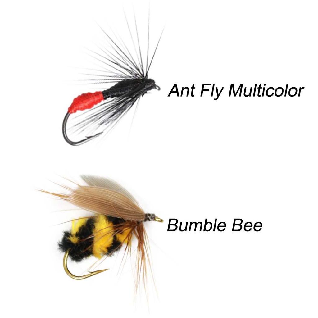 5Pcs/Box Artificial Insect Bait Lure Worm/Ant/Bee/Moth/Bug for Trout Fishing