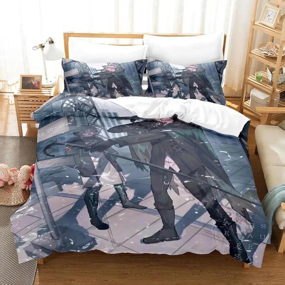 3D Print Anime Game Arknights Bedding Set Duvet Cover Bed Set Quilt Cover Pillowcase Comforter king Queen Size Boys Adult