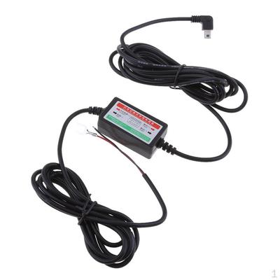 Premium Dash Cam Hardwire Kits, 8/36V To 5V/3A Power Adapter, Mini Bend Plug Charge Cables, Van