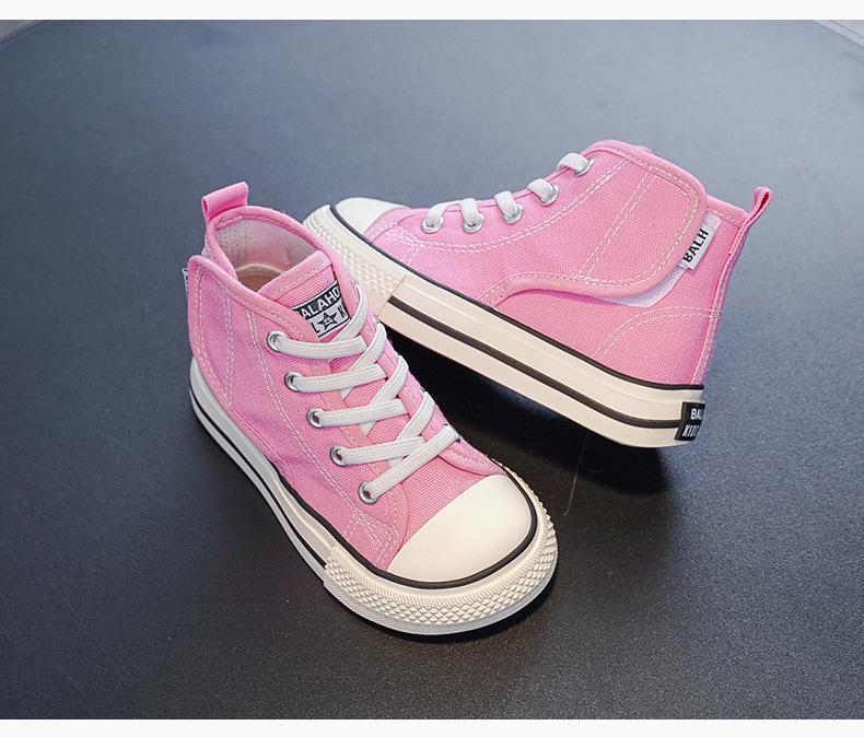 2025 Autumn New Kids' Canvas Shoes, Magic Tape, Elastic Band - Boys' & Girls' School Shoes