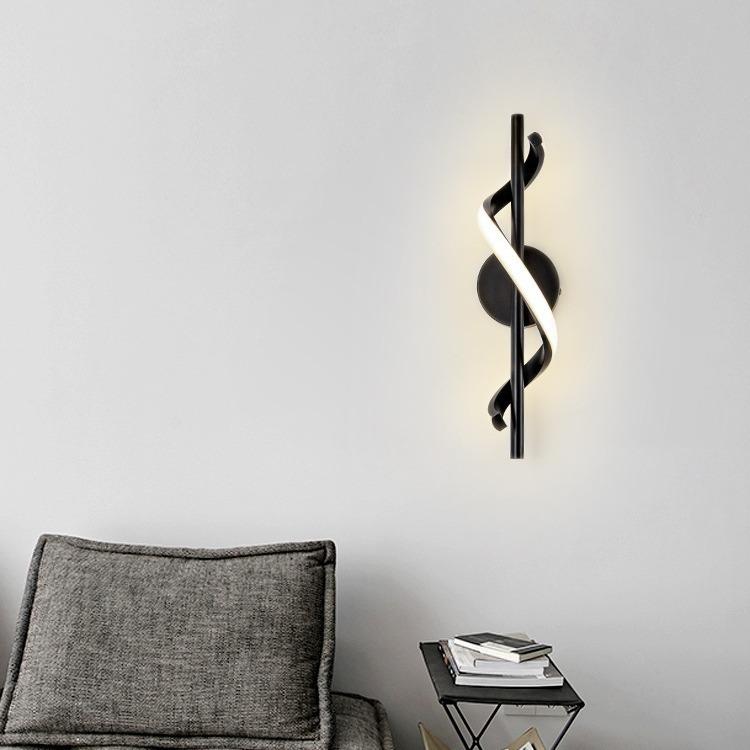 Lampada da parete a LED minimalista, applique da comodino per camera da letto nordica, applique decorative per interni